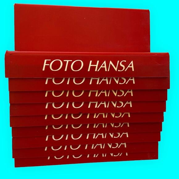 Vintage Display Stands; Red Acrylic; Logo Reads FOTO HANSA Lot of 9 - Picture 5 of 9